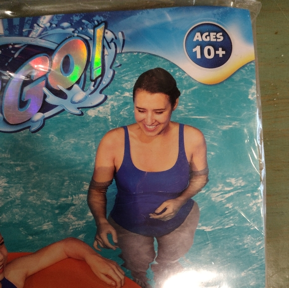 H2O Go kids inflatable frosted pool ring, orange. - Picture 5 of 6